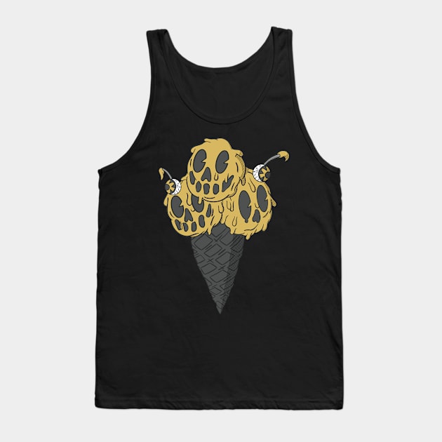 Old School Ice Scream (Gold) Tank Top by GoldenHorror